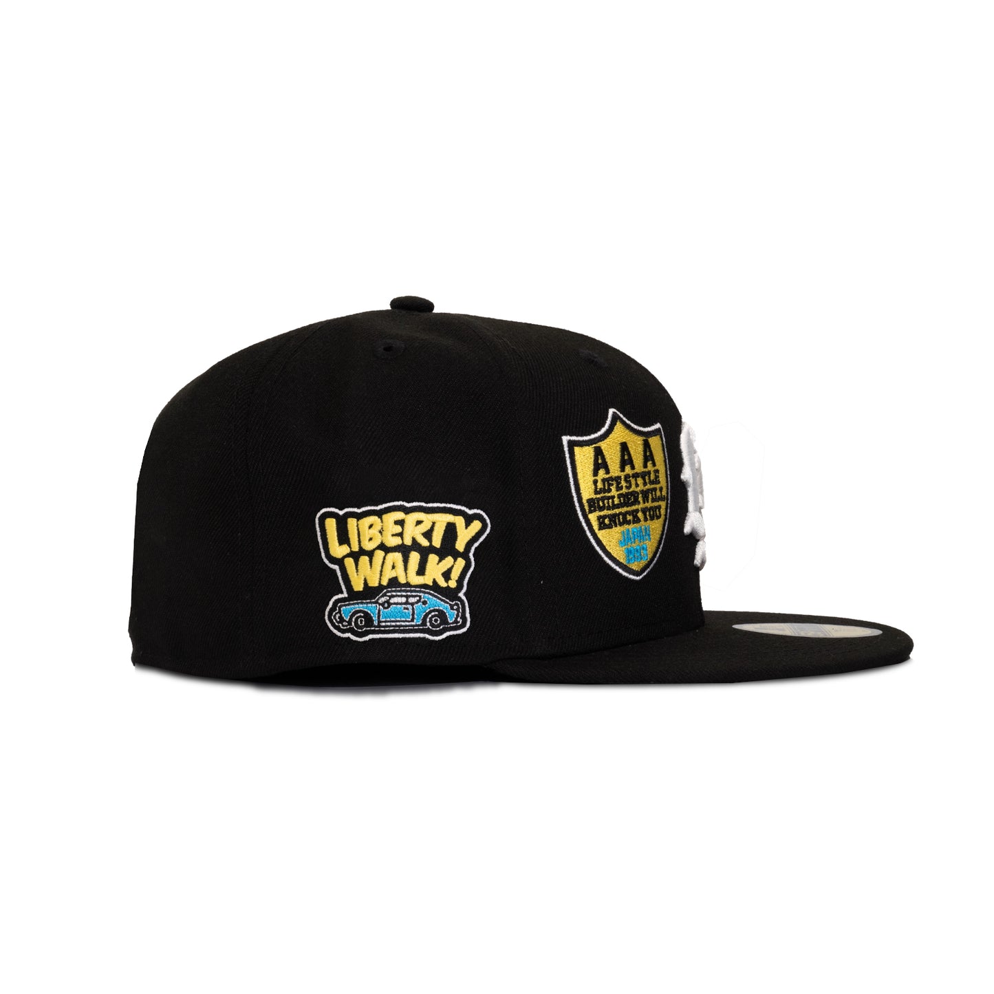 Liberty Walk x New Era 59FIFTY LB Cap (Black/Sky Blue)