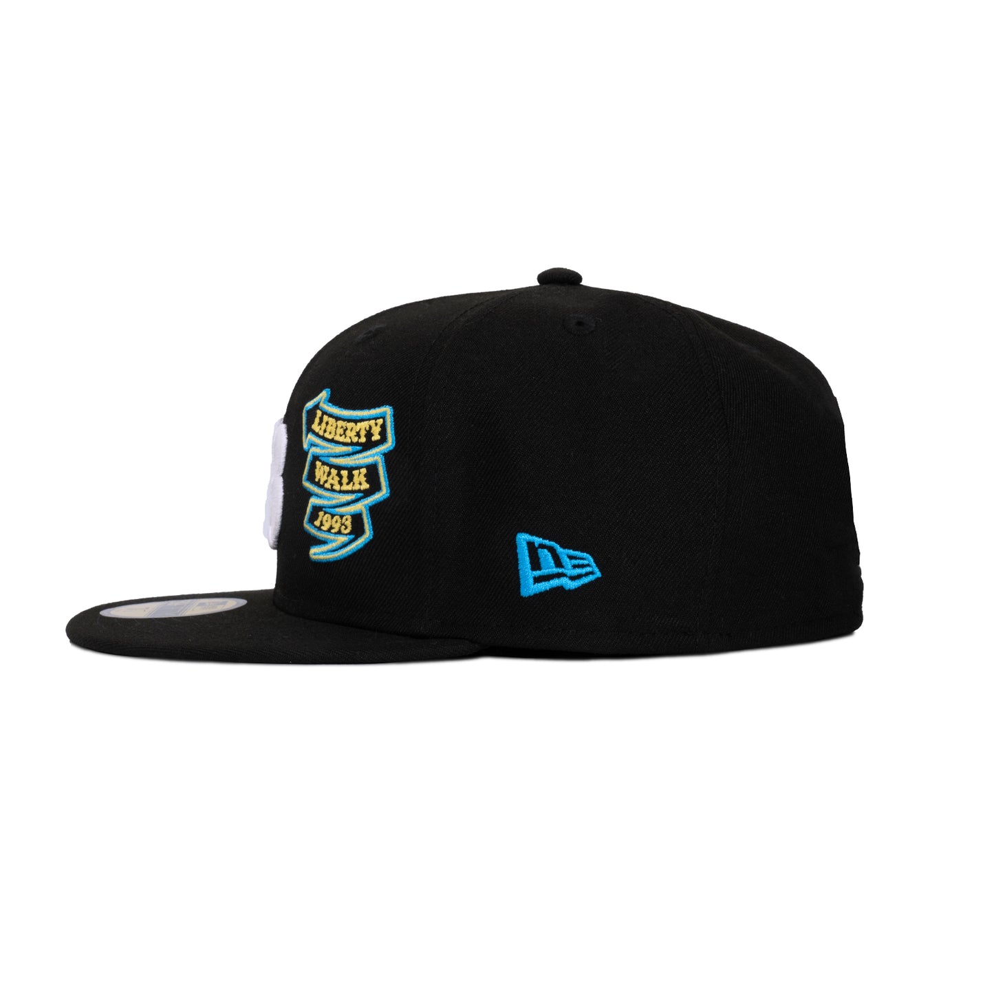 Liberty Walk x New Era 59FIFTY LB Cap (Black/Sky Blue)