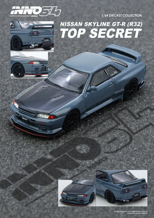 1/64 Inno64 Nissan "Top Secret" (R32) GT-R (Stealth Grey)