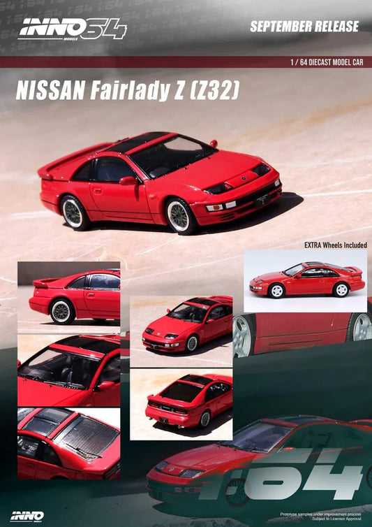 1/64 Inno64 Nissan Fairlady Z (Z32) (Aztec Red)