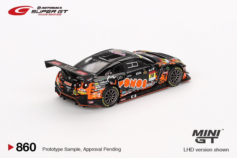 1/64 MiniGT Nissan GT-R NISMO GT3 #10 "PONOS GAINER GT-R" 2023 SUPER GT SERIES (Blister) (MGT00860)