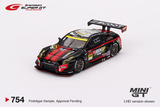 1/64 MiniGT Nissan GT-R NISMO GT3 #360 "RUNUP RIVAUX GT-R" TOMEI SPORTS 2023 SUPER GT SERIES (MGT00754)