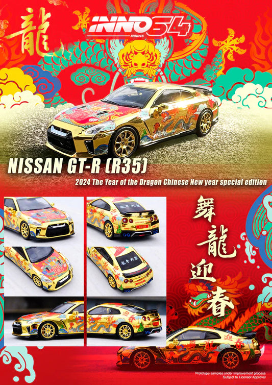 1/64 Inno64 Nissan GTR (R35) Chinese New Year 2024 Year Of The Dragon Edition