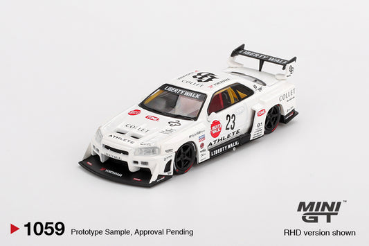 1/64 MiniGT Nissan LB-ER34 Super Silhouette (ATHLETE/COLLET) (MGT01059)