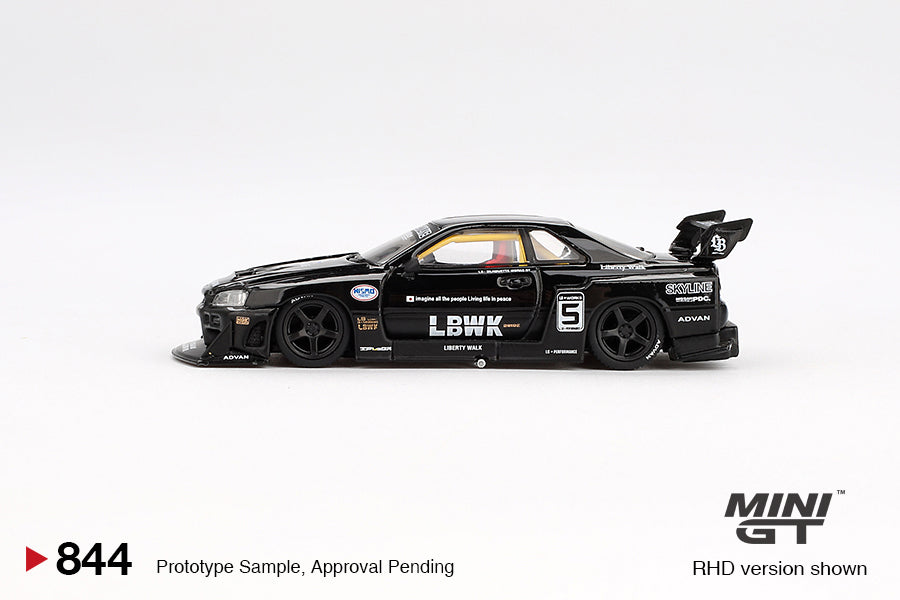 1/64 MiniGT Nissan LB-ER34 Super Silhouette SKYLINE (Black) (MGT00844)