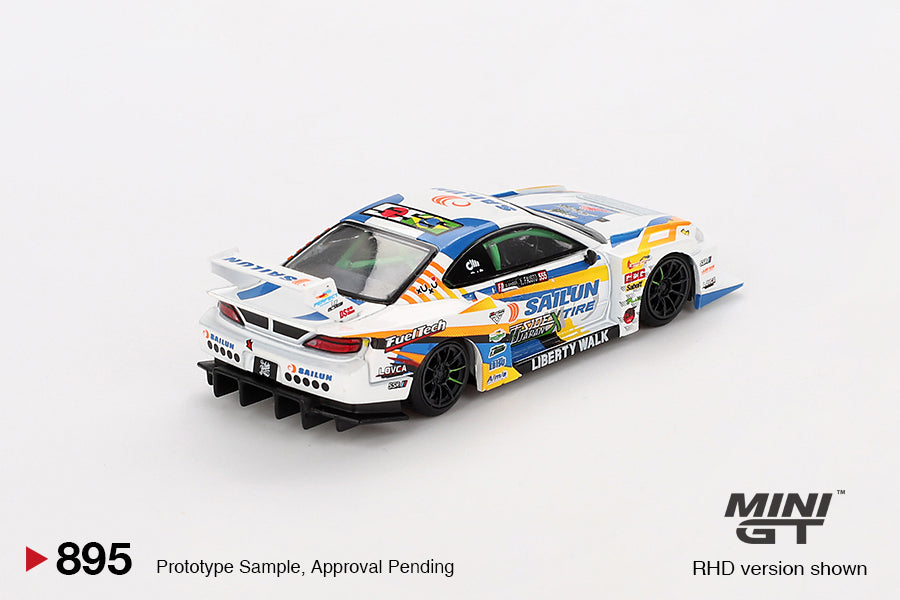 1/64 MiniGT Nissan LB-Super Silhouette S15 SILVIA #555 2023 Formula Drift Japan (MGT00895)