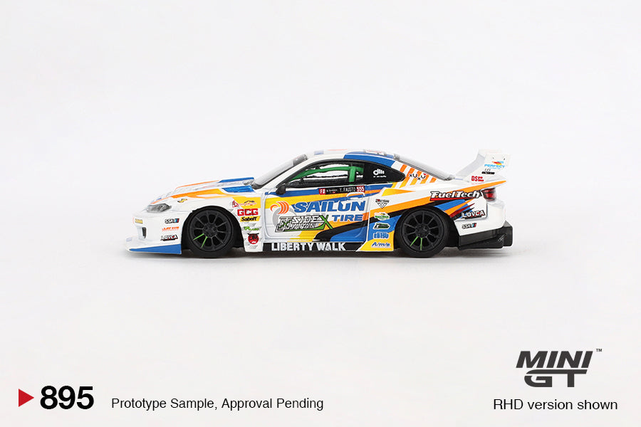 1/64 MiniGT Nissan LB-Super Silhouette S15 SILVIA #555 2023 Formula Drift Japan (MGT00895)