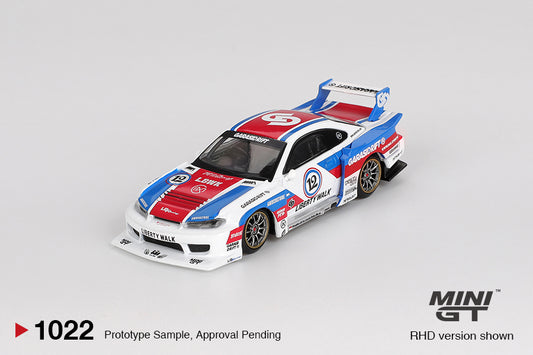 1/64 MiniGT Nissan LB-Super Silhouette S15 SILVIA (GARASIDRIFT x LBWK 2025) (MGT01022)