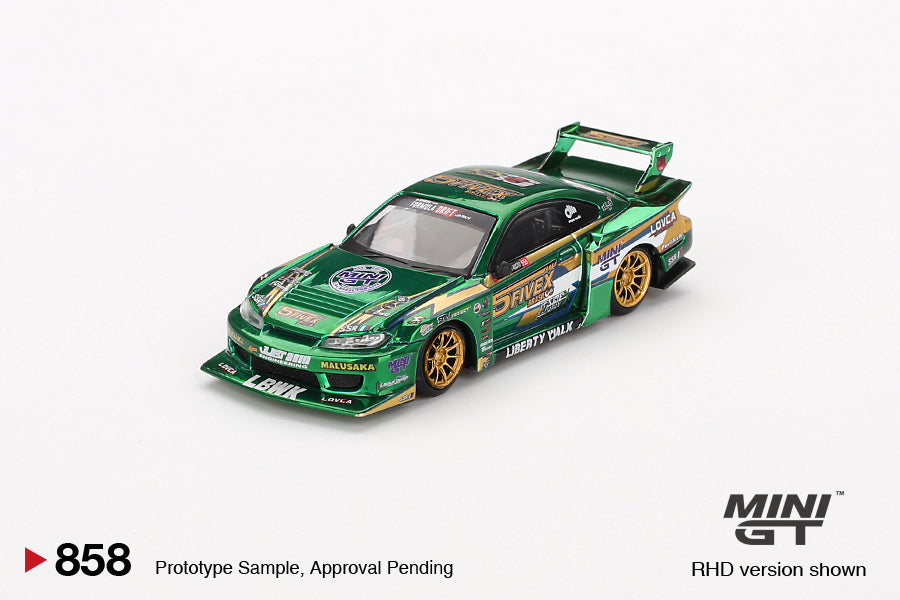 1/64 MiniGT Nissan LB-Super Silhouette S15 SILVIA (LBWK 2024 Fausto Racing) (MGT00858)