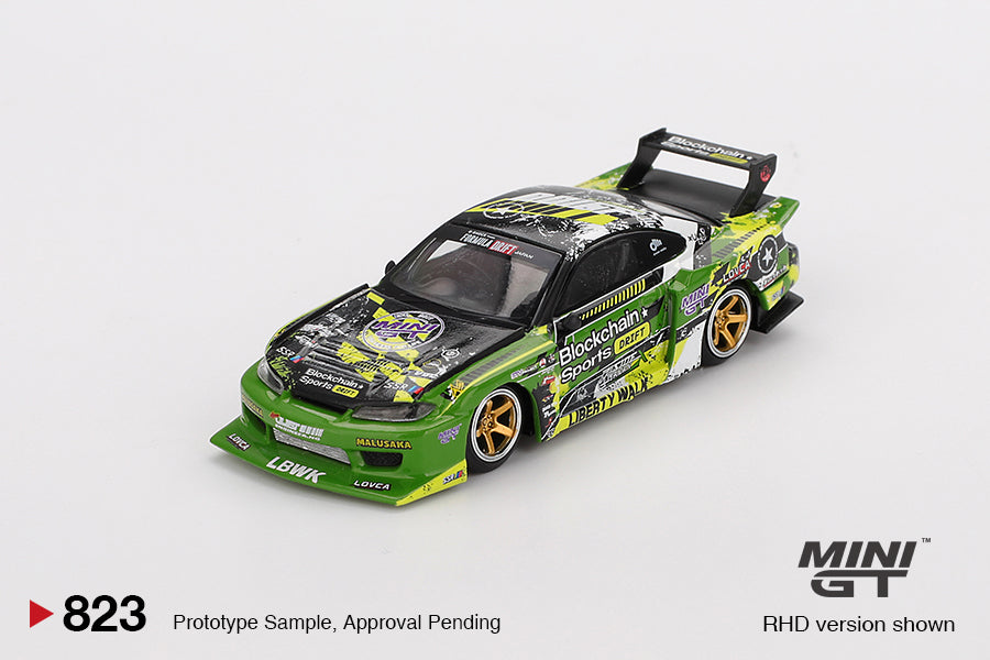 1/64 MiniGT Nissan LB-Super Silhouette S15 SILVIA #555 V2 (2024 Formula Drift Japan) (MGT00823)