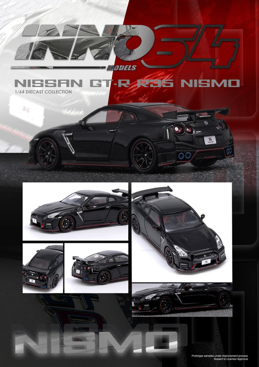 1/64 Inno64 Nissan Skyline GT-R R35 Nismo (Black)
