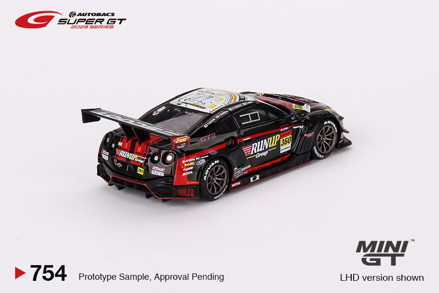 1/64 MiniGT Nissan GT-R NISMO GT3 #360 "RUNUP RIVAUX GT-R" TOMEI SPORTS 2023 SUPER GT SERIES (MGT00754)