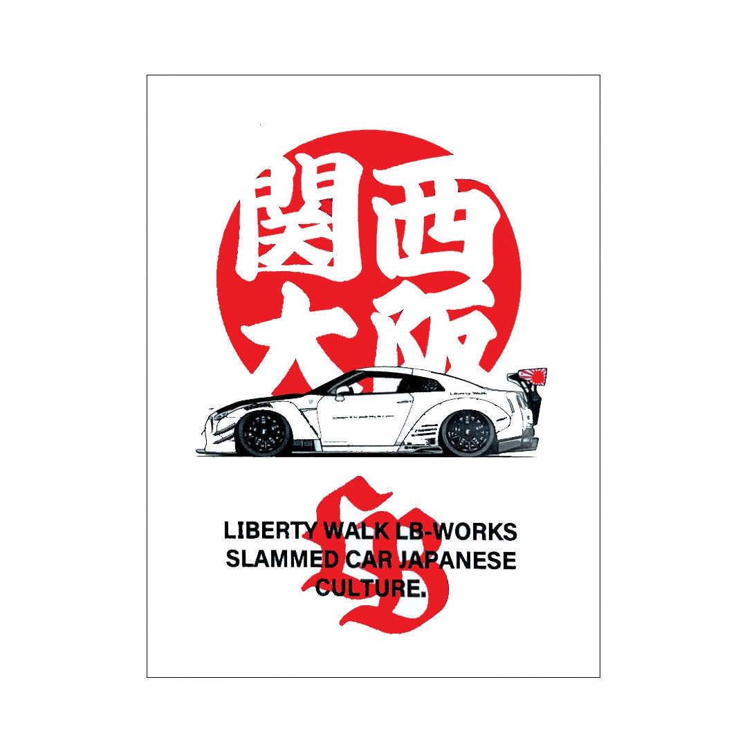 Liberty Walk Osaka R35 Sticker (Osaka 1st Exclusive) – JDM Junction BN