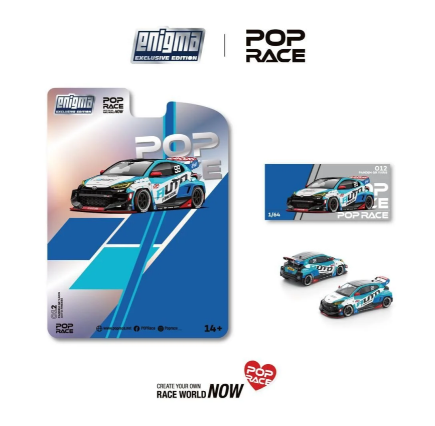 1/64 Pop Race x Enigma Pandem GR Yaris (Auto Finesse) (PR012)