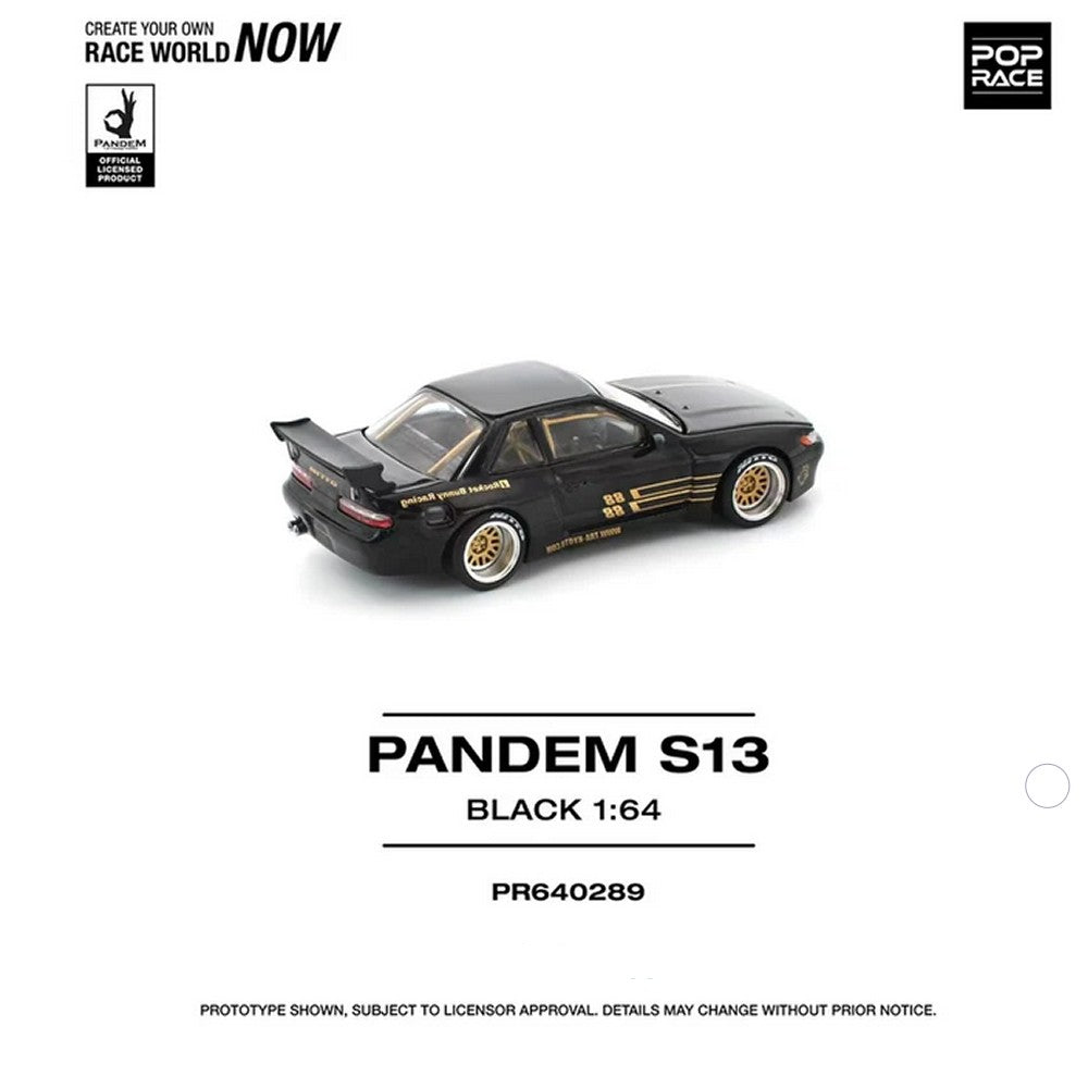 1/64 Pop Race Pandem S13 (Black) (PR64-289)
