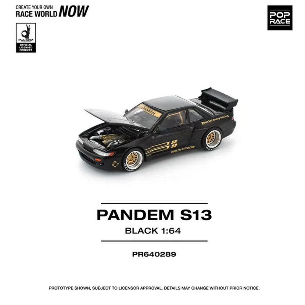 1/64 Pop Race Pandem S13 (Black) (PR64-289)