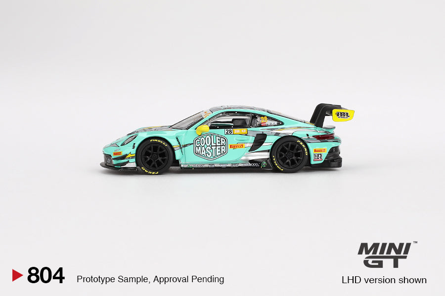 1/64 MiniGT Porsche 911 GT3 R #28 HubAuto Racing 2023 FIA GT World Cup 70th Macau Grand Prix (MGT00804)