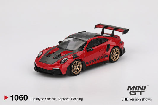1/64 MiniGT Porsche 911 (992) GT3 RS Weissach Package (Guards Red) (MGT01060)