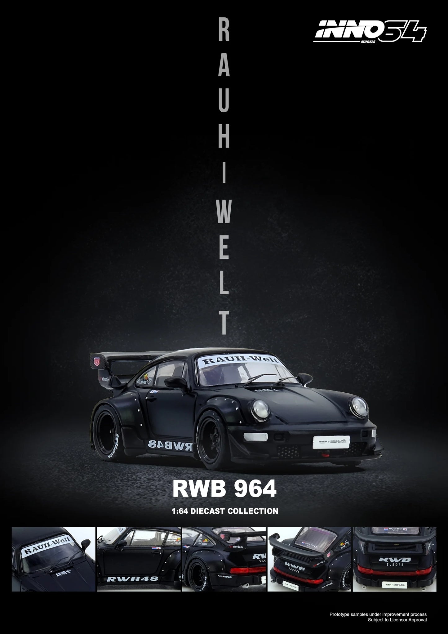 1/64 Inno64 RWB 964 (Matte Black)