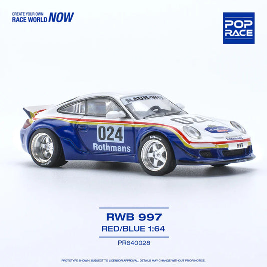 1/64 Pop Race RWB 997 (Red/Blue) (S8-02)