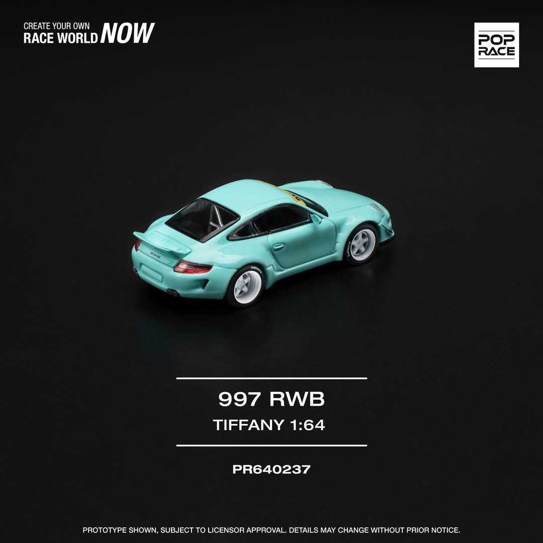 1/64 Pop Race RWB 997 (Tiffany Blue) (PR64-237)