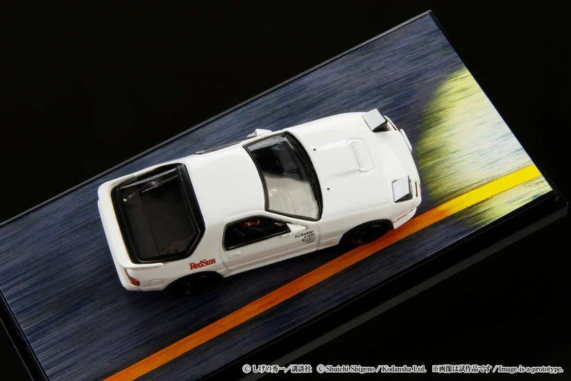 1/64 Hobby Japan MAZDA RX-7 (FC3S) ∞ (INITIAL D) With Ryosuke Takahashi Figure (White)