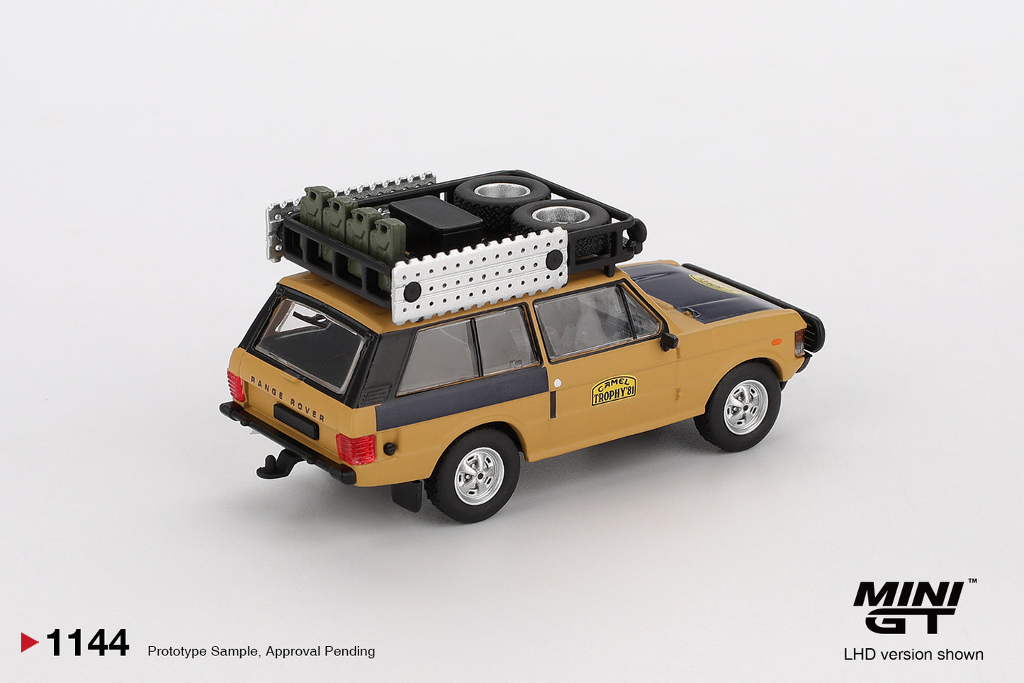 1/64 MiniGT Range Rover 1981 (Camel Trophy Sumatra C.Swoboda & K.Mentel Winner) (MGT01144)