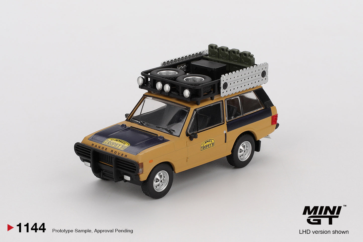 1/64 MiniGT Range Rover 1981 (Camel Trophy Sumatra C.Swoboda & K.Mentel Winner) (MGT01144)