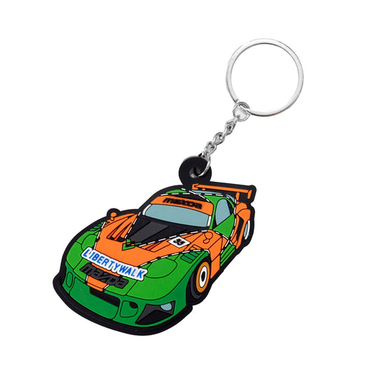 Liberty Walk Rubber Keychain FD (Orange x Green)