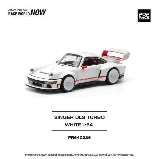 1/64 Pop Race Singer DLS Turbo (White) (PR64-226)