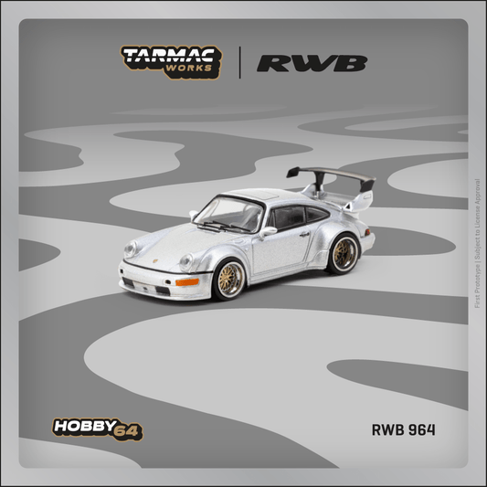 1/64 Tarmac Works x RWB RWB 964 (Silver)