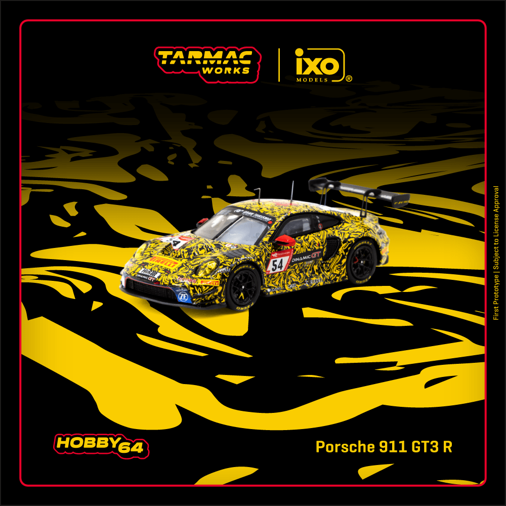 1/64 Tarmac Works x iXO Models Porsche 911 GT3 R (Nürburgring 24h 2023)