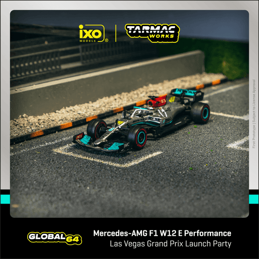 1/64 Tarmac Works x iXO Models Mercedes-AMG F1 W12 E Performance (Las Vegas Grand Prix Launch Party)