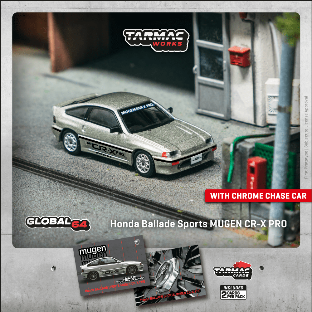 1/64 Tarmac Works HONDA Ballade Sports MUGEN CR-X PRO (Silver) (Chance of Chase Car)