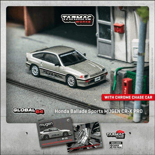 1/64 Tarmac Works HONDA Ballade Sports MUGEN CR-X PRO (Silver) (Chance of Chase Car)