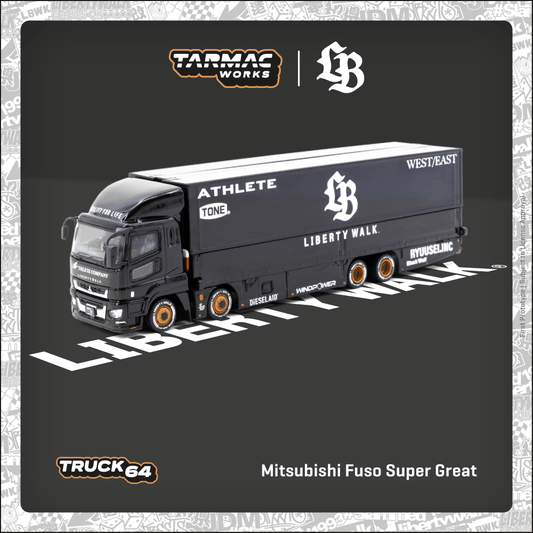 1/64 Tarmac Works x LB Mitsubishi Fuso Super Great (Black)