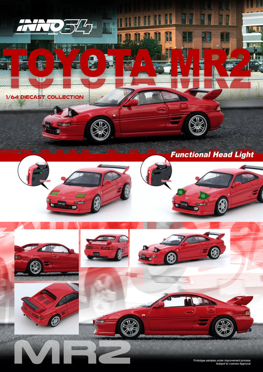 1/64 Inno64 Toyota MR2 (SW20) (Red)