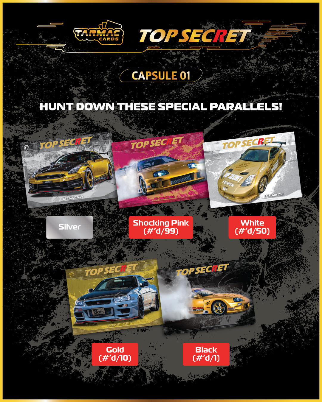 Tarmac Cards Top Secret Collectible Trading Cards Capsule 01