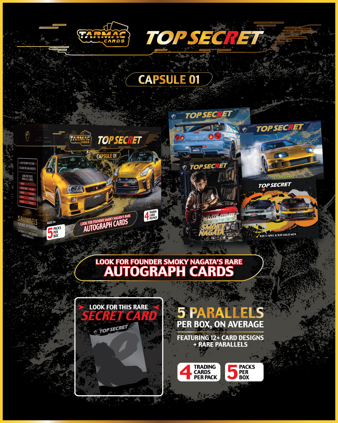Tarmac Cards Top Secret Collectible Trading Cards Capsule 01