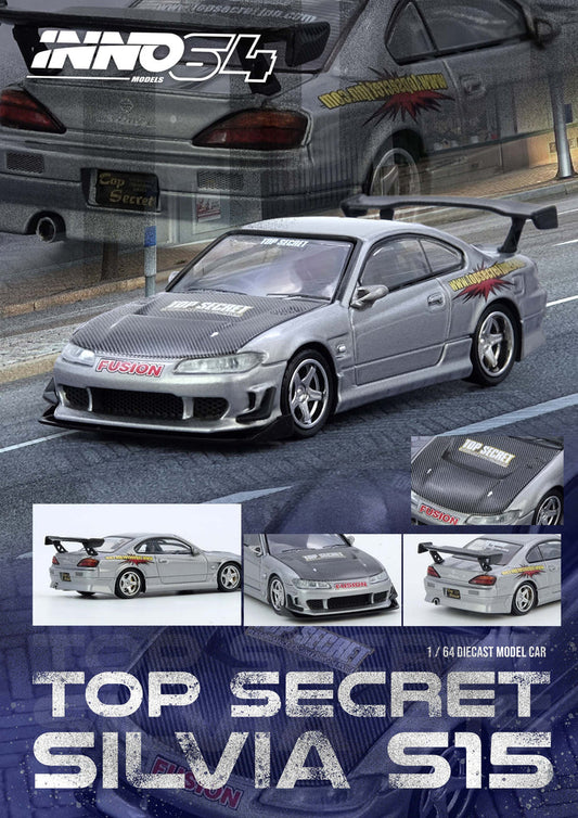 1/64 Inno64 Nissan "Top Secret" Silvia S15 (Silver)