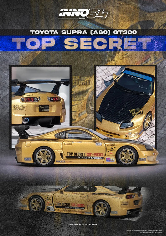 1/64 Inno64 Toyota Supra (A80) "Top Secret" GT300