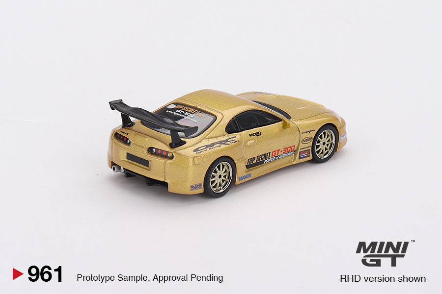 1/64 MiniGT Toyota Supra (A80) (Top Secret) (GT-300 Top Secret Gold) (MGT00961)