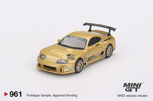 1/64 MiniGT Toyota Supra (A80) (Top Secret) (GT-300 Top Secret Gold) (MGT00961)