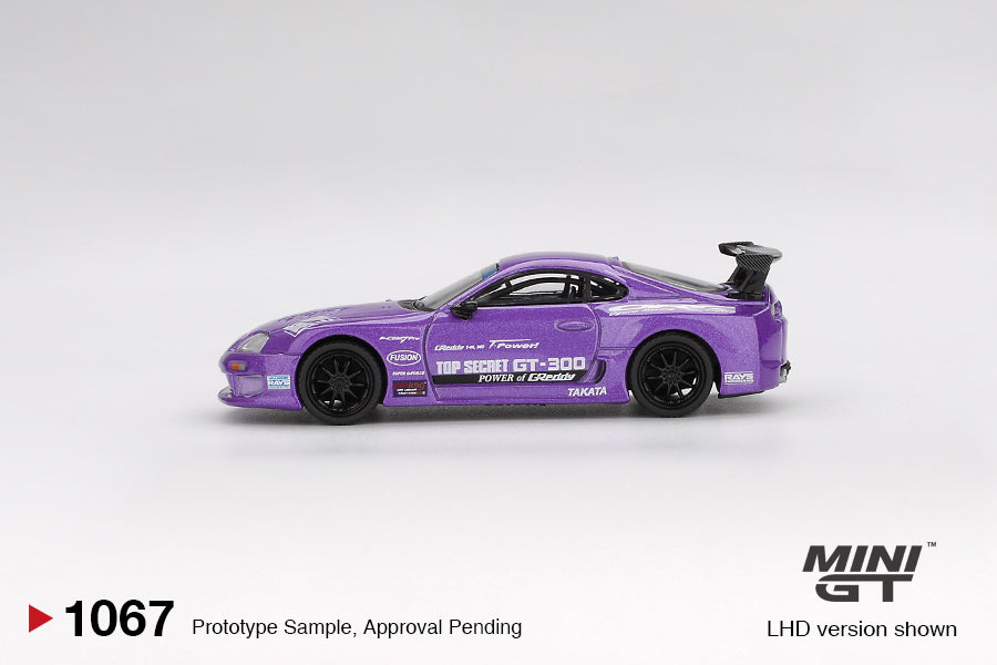 1/64 MiniGT Toyota Supra (A80) Top Secret GT-300 (Top Secret Purple) (MGT01067)