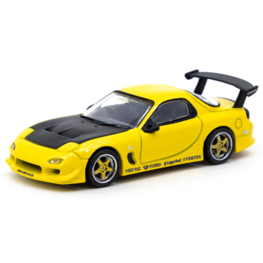 1/64 Tarmac Works x Vertex Mazda RX-7 FD3S (Yellow)