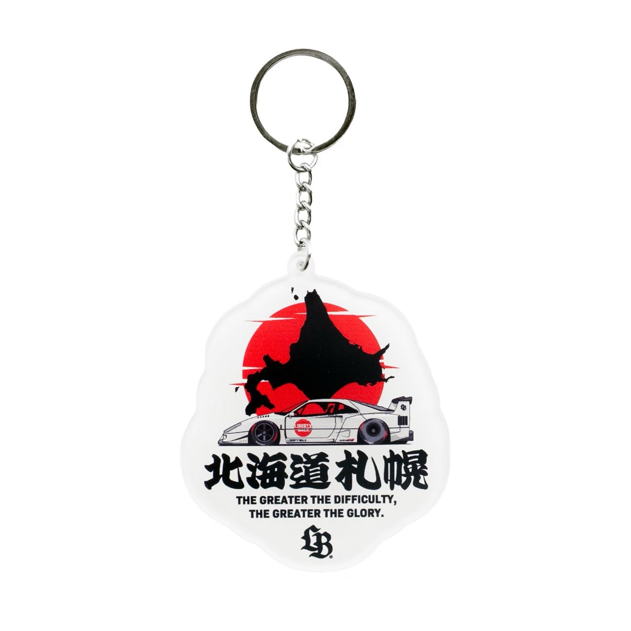Liberty Walk Sapporo Map F40 Keychain (Sapporo Exclusive)
