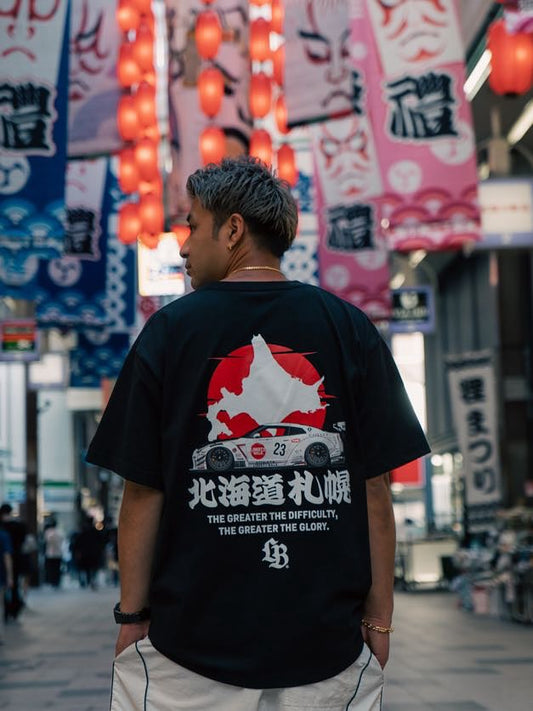 Liberty Walk Sapporo Map R35 Tee Black (Sapporo Exclusive)